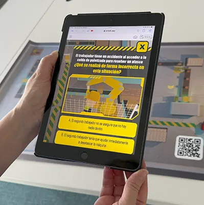 Tapete interactivo creado por la agencia de realidad aumentada