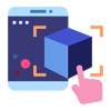 Ícono de personalización de experiencias en realidad aumentada para empresas