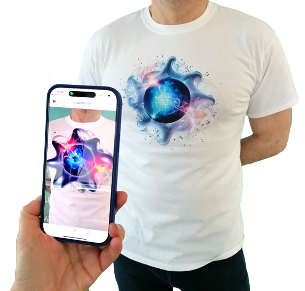 Camiseta interactiva con realidad aumentada para empresas